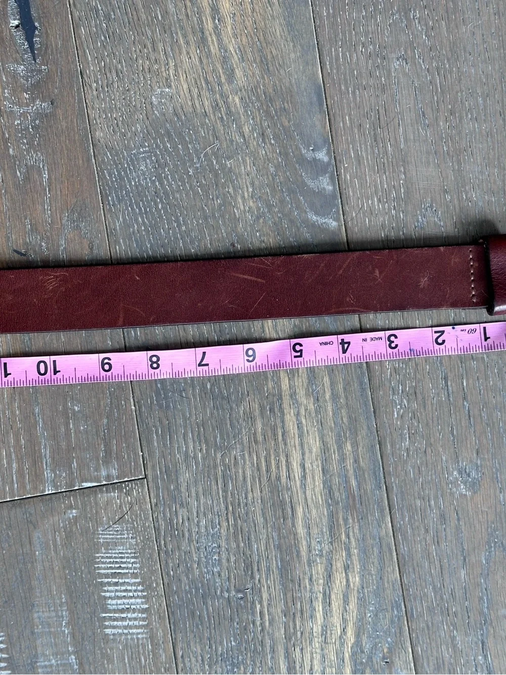 Vintage GAP Brown ITALIAN Leather Belt Size 30 USA Made